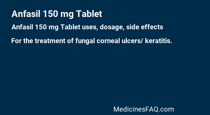 Anfasil 150 mg Tablet