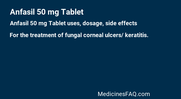 Anfasil 50 mg Tablet