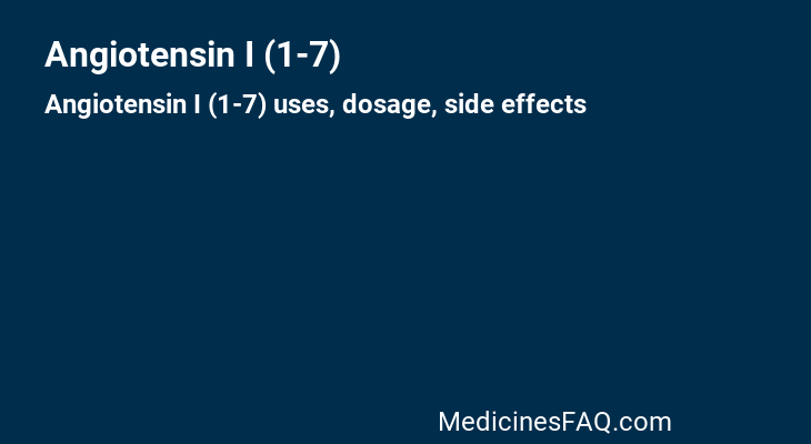 Angiotensin I (1-7)