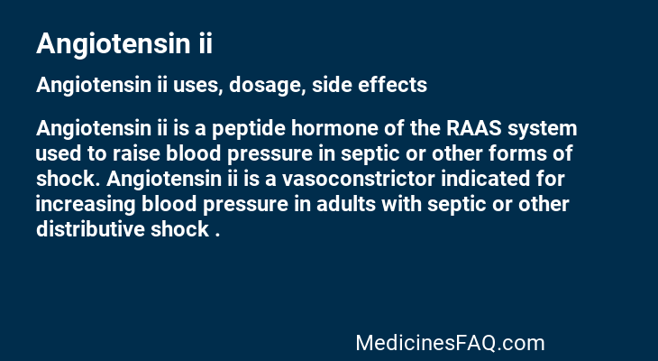 Angiotensin ii