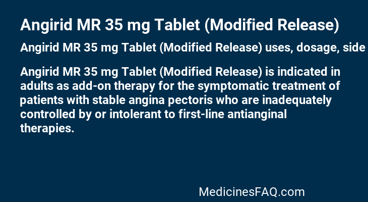 Angirid MR 35 mg Tablet (Modified Release)