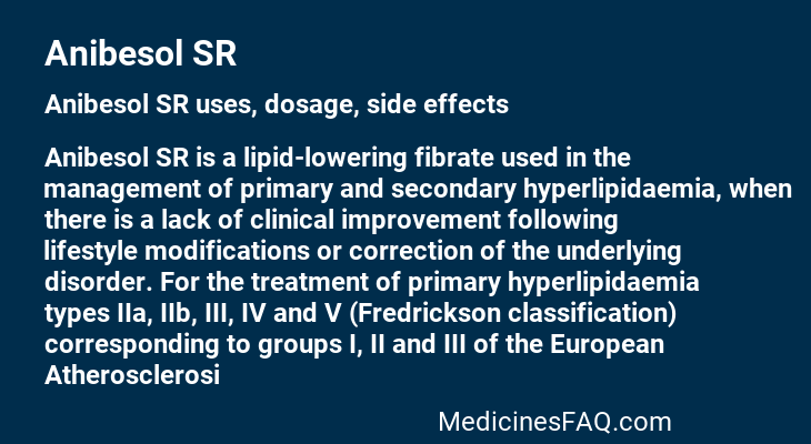 Anibesol SR