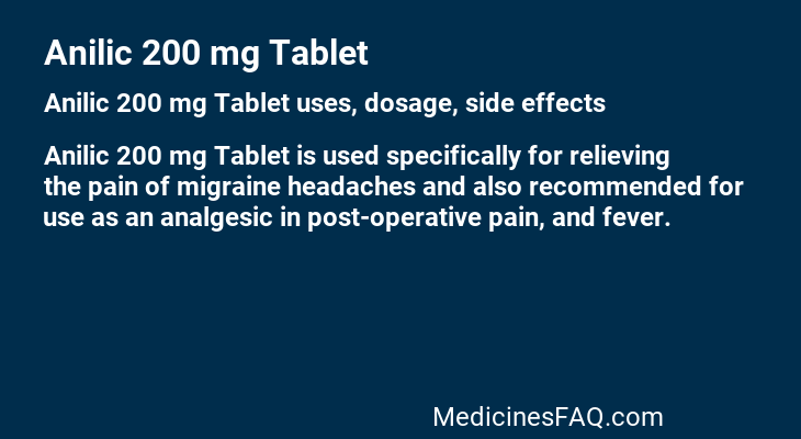 Anilic 200 mg Tablet