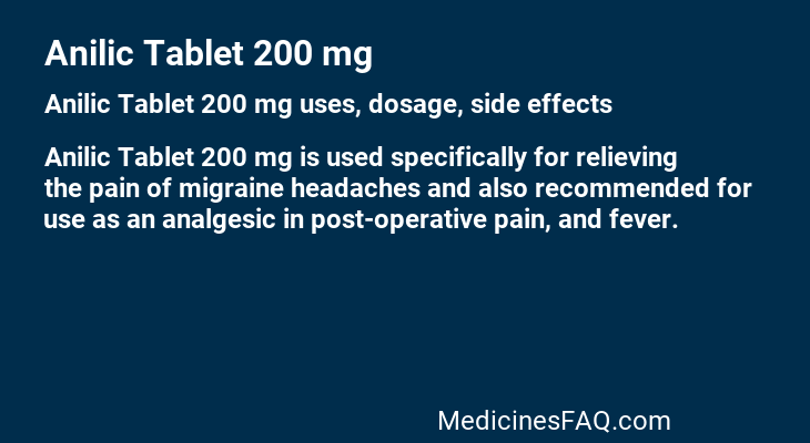 Anilic Tablet 200 mg