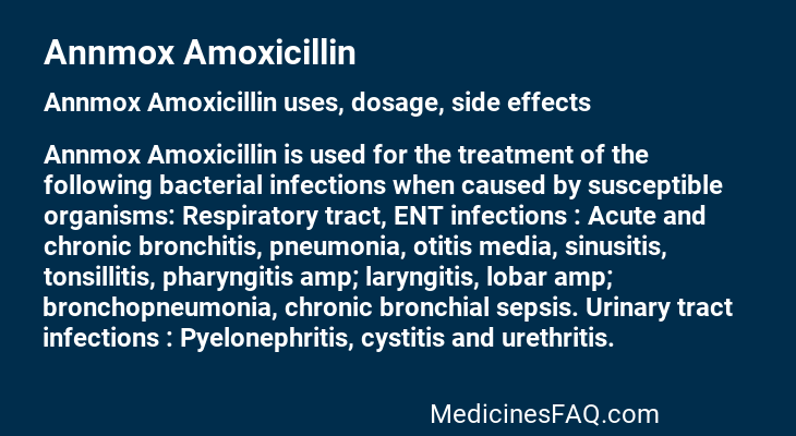 Annmox Amoxicillin