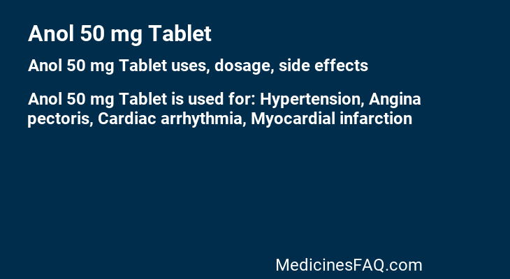 Anol 50 mg Tablet