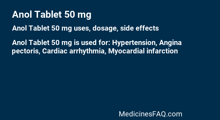 Anol Tablet 50 mg