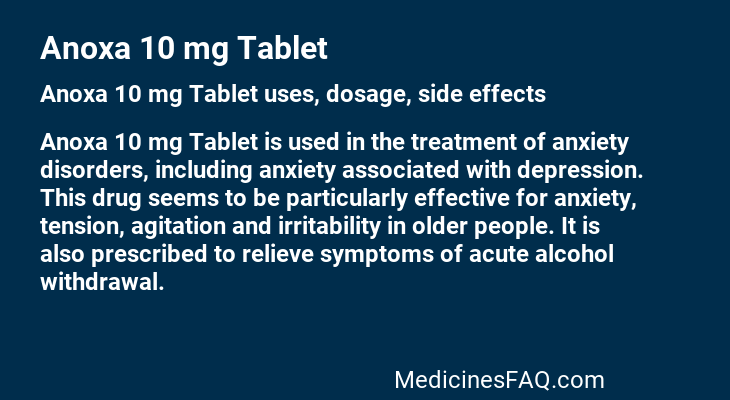 Anoxa 10 mg Tablet