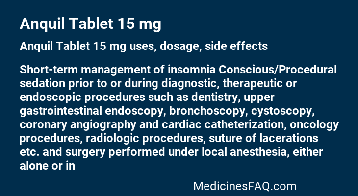 Anquil Tablet 15 mg