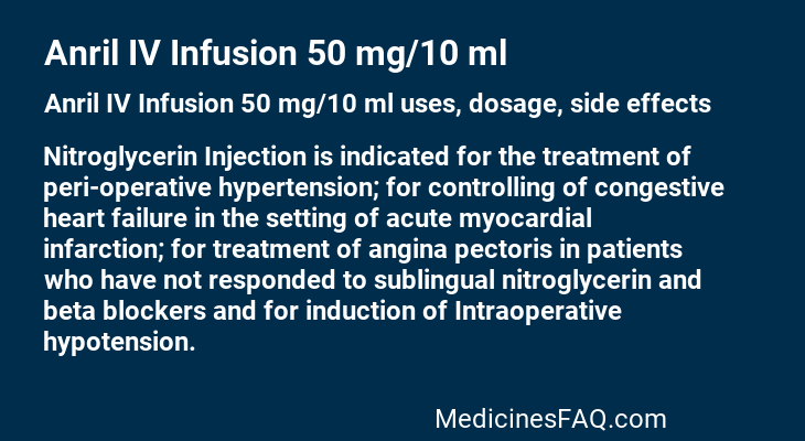 Anril IV Infusion 50 mg/10 ml