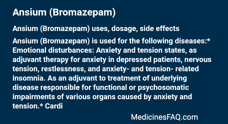 Ansium (Bromazepam)