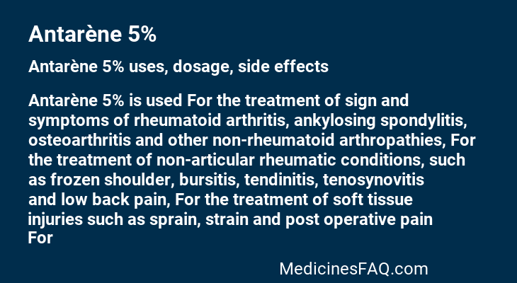 Antarène 5%