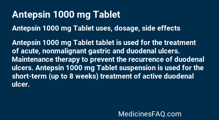 Antepsin 1000 mg Tablet