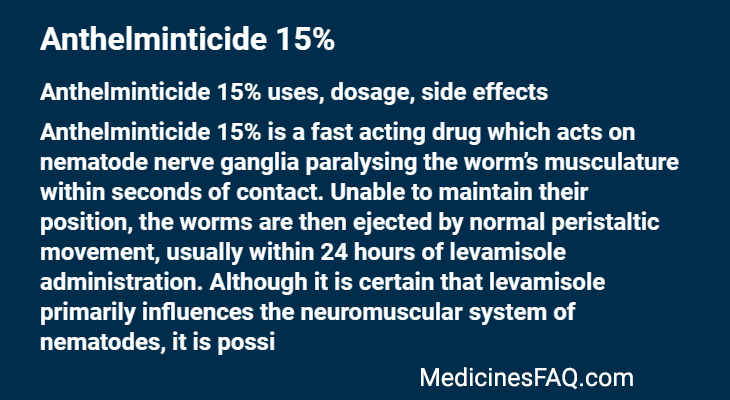 Anthelminticide 15%