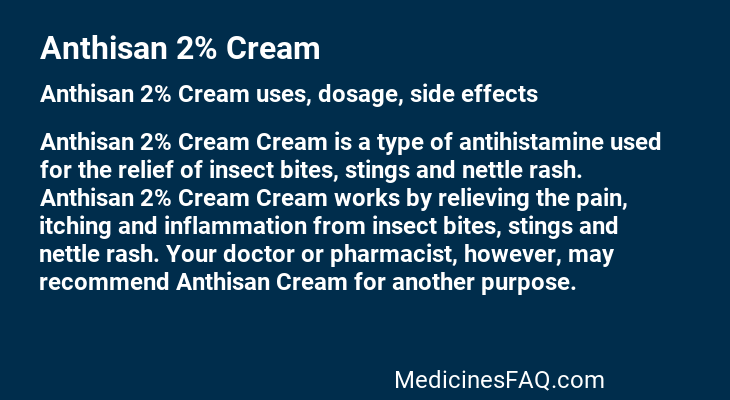 Anthisan 2% Cream