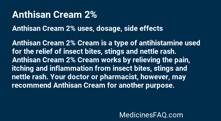 Anthisan Cream 2%