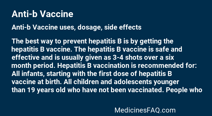 Anti-b Vaccine