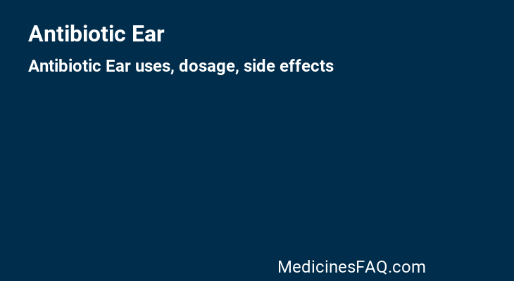 Antibiotic Ear