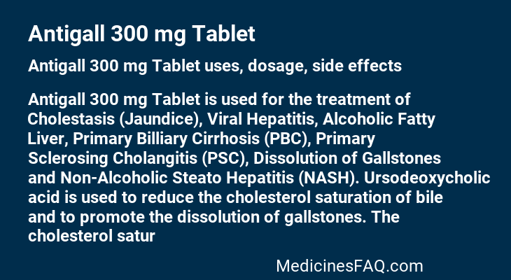 Antigall 300 mg Tablet