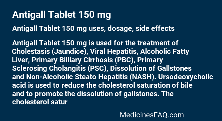 Antigall Tablet 150 mg