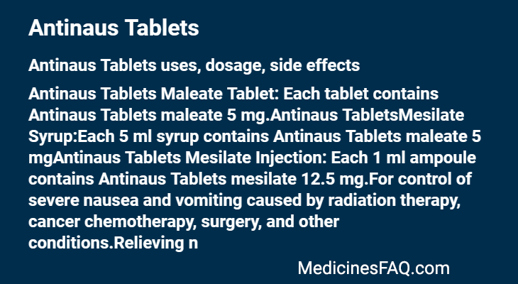 Antinaus Tablets