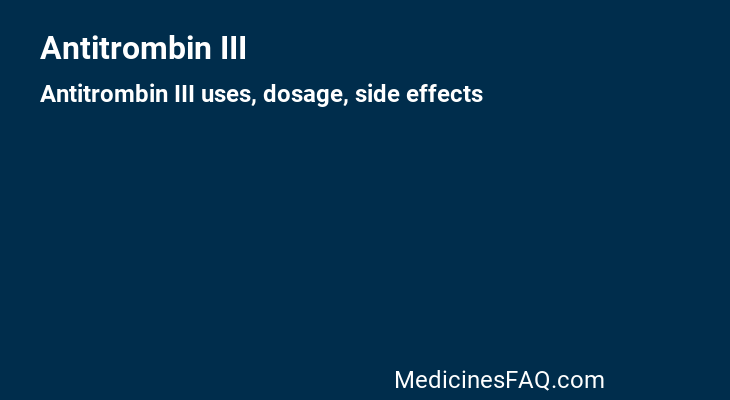 Antitrombin III