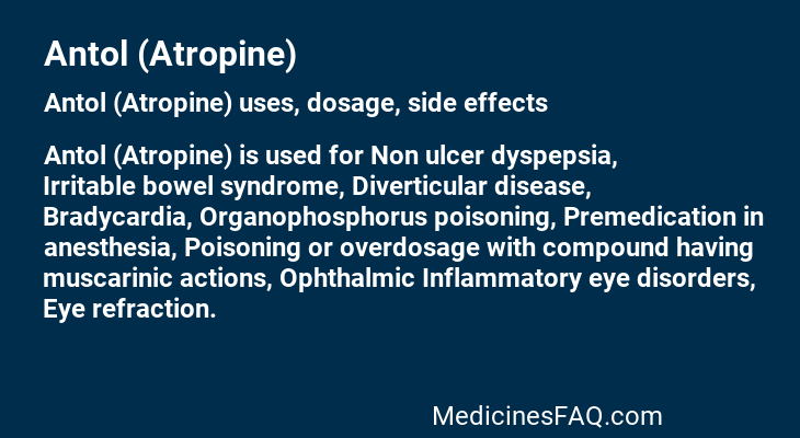 Antol (Atropine)