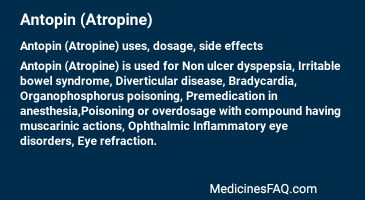 Antopin (Atropine)