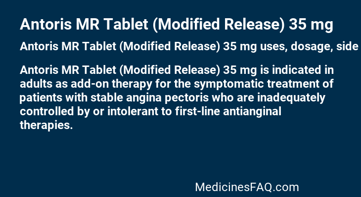 Antoris MR Tablet (Modified Release) 35 mg