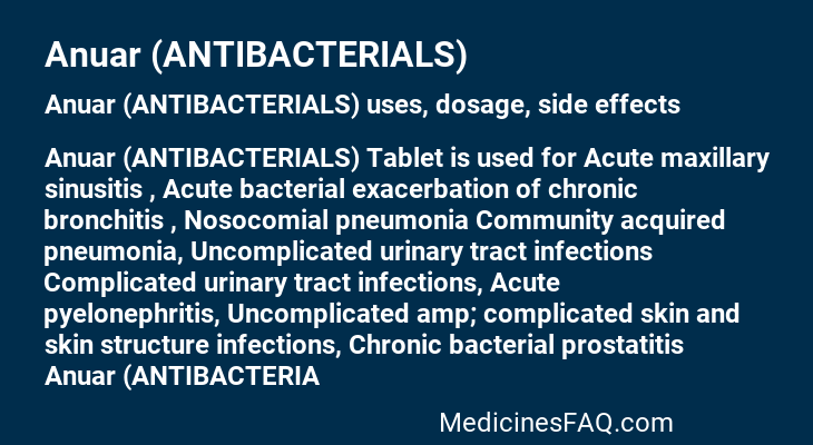 Anuar (ANTIBACTERIALS)