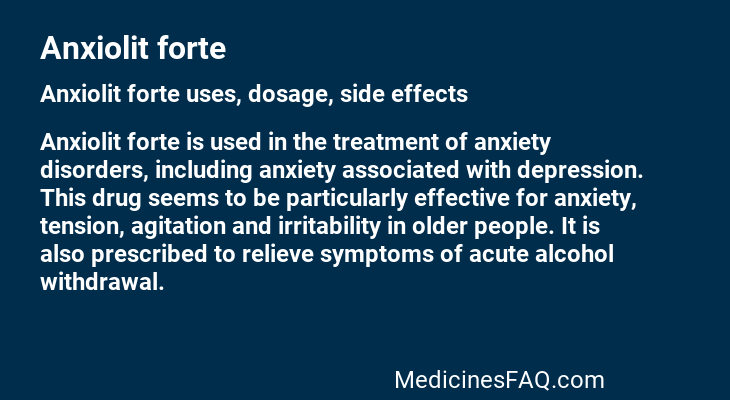 Anxiolit forte