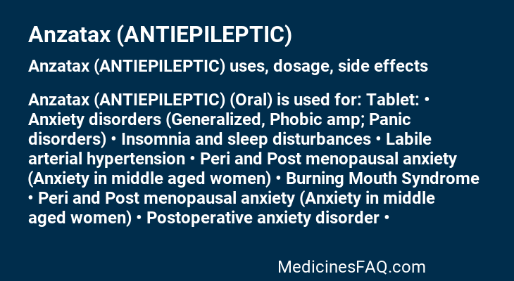 Anzatax (ANTIEPILEPTIC)