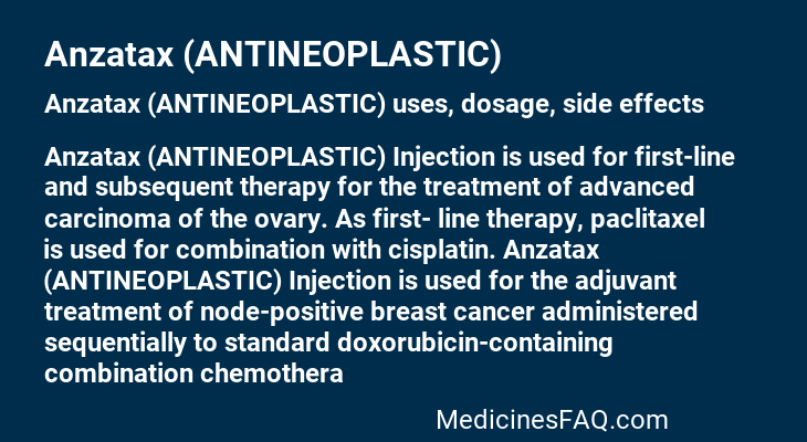 Anzatax (ANTINEOPLASTIC)