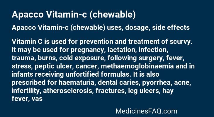 Apacco Vitamin-c (chewable)