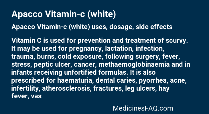 Apacco Vitamin-c (white)