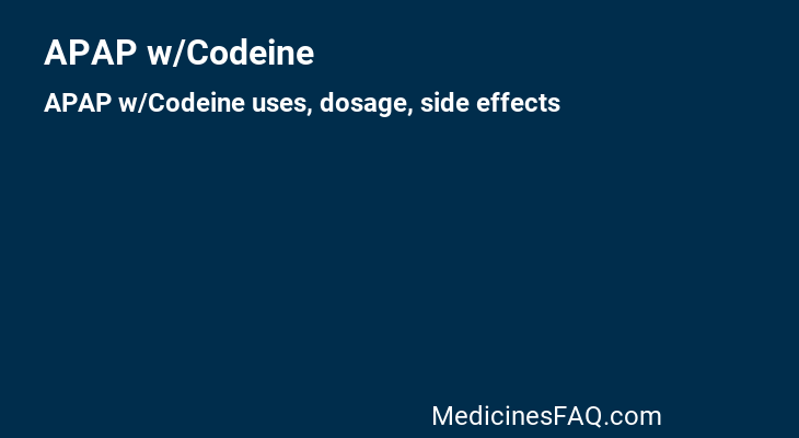APAP w/Codeine
