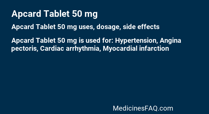 Apcard Tablet 50 mg