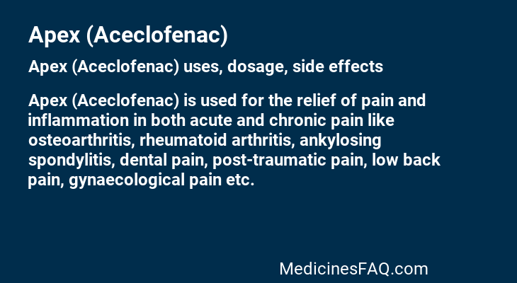 Apex (Aceclofenac)