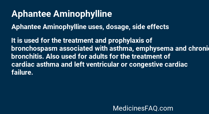 Aphantee Aminophylline