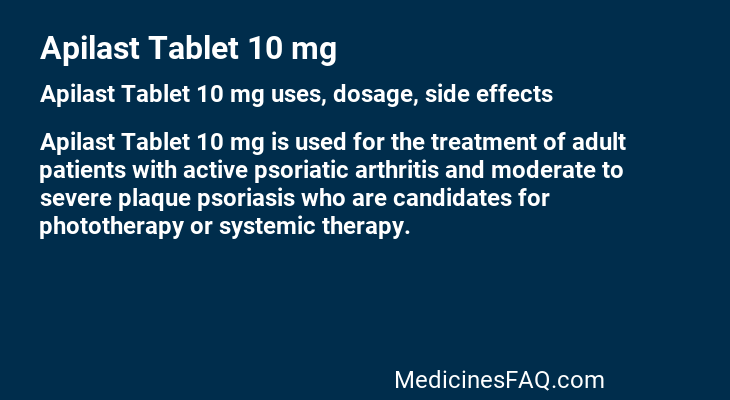 Apilast Tablet 10 mg