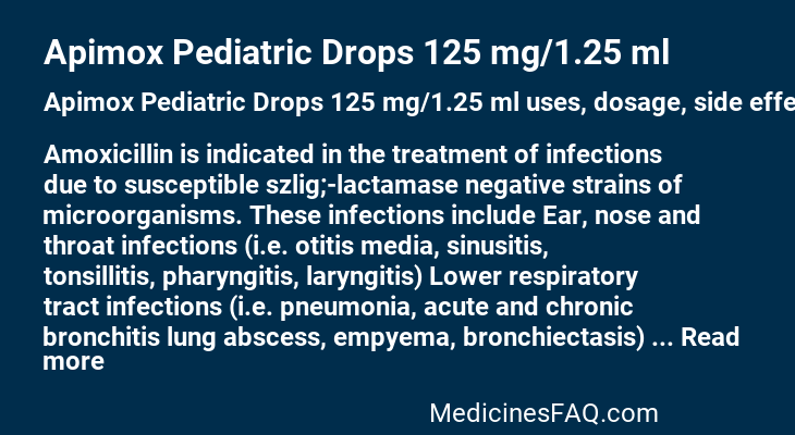 Apimox Pediatric Drops 125 mg/1.25 ml