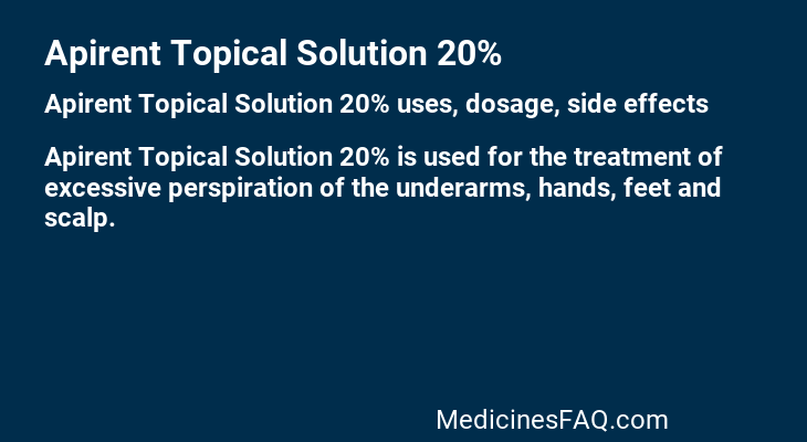 Apirent Topical Solution 20%