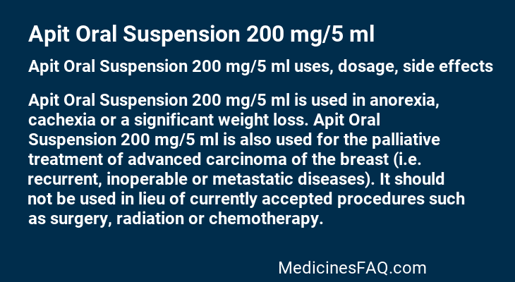 Apit Oral Suspension 200 mg/5 ml