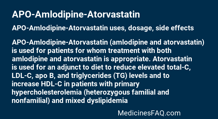 APO-Amlodipine-Atorvastatin