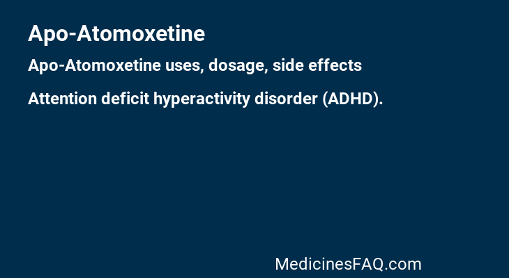 Apo-Atomoxetine