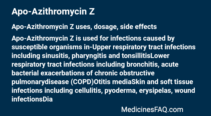 Apo-Azithromycin Z
