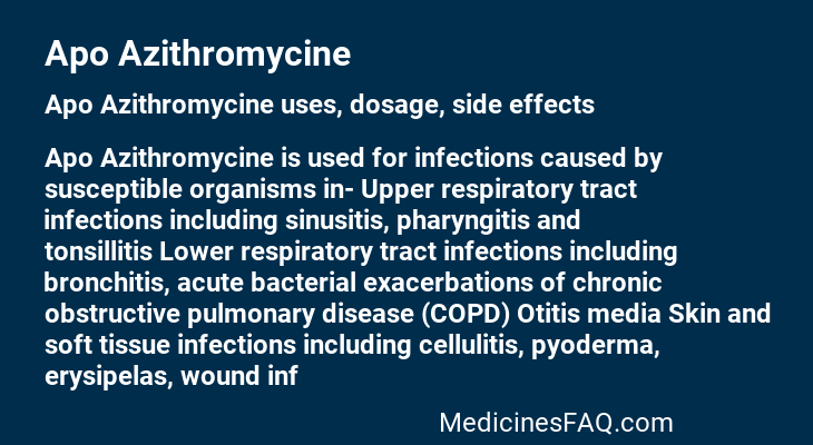 Apo Azithromycine