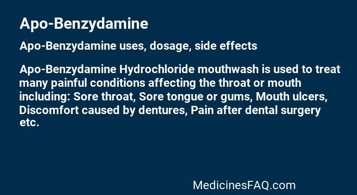 Apo-Benzydamine