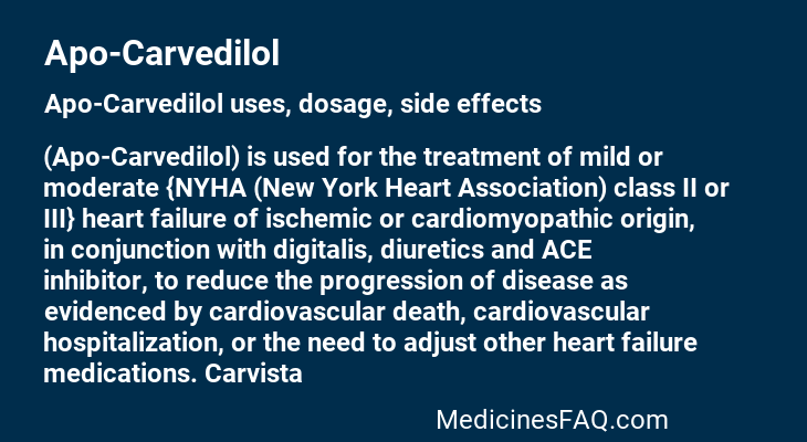 Apo-Carvedilol