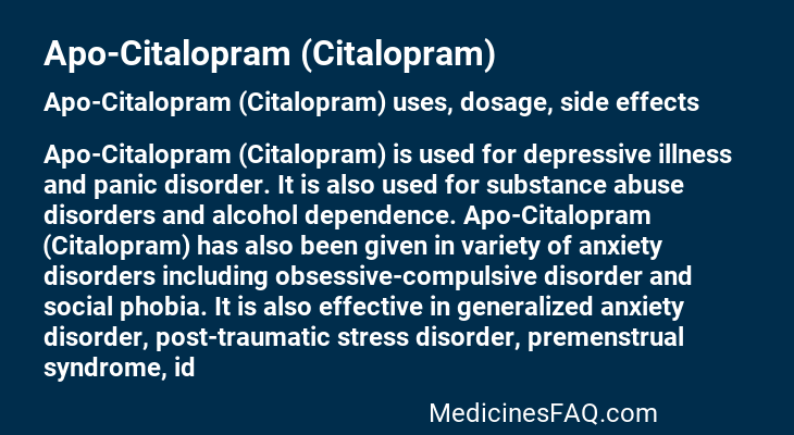 Apo-Citalopram (Citalopram)